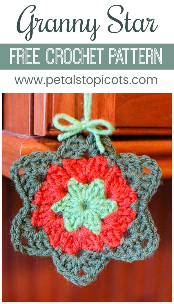 FREE Star Granny Square: Crochet pattern