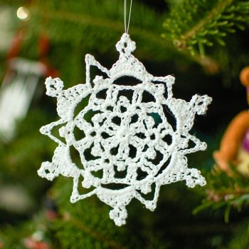 Pretty Picot Snowflake Pattern - A Free Crochet Pattern - Petals to Picots