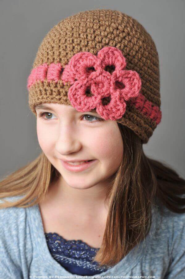 Gracie Hat with Bow or Flower - Petals to Picots