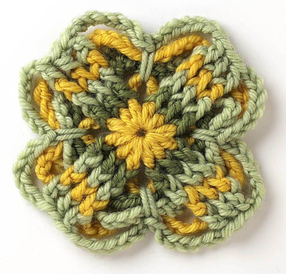 Free Crochet  Motif  Pattern  Petals to Picots