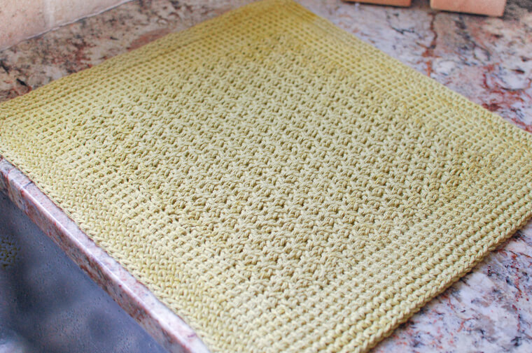 PATTERN: Kent Dish Drying Mat I Crochet Dish Mat I Handmade Dish