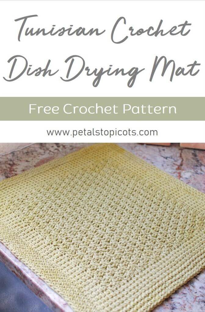 Dish Drying Mat, Produce Drying Mat, Crochet Dish Drying Mat, Dish