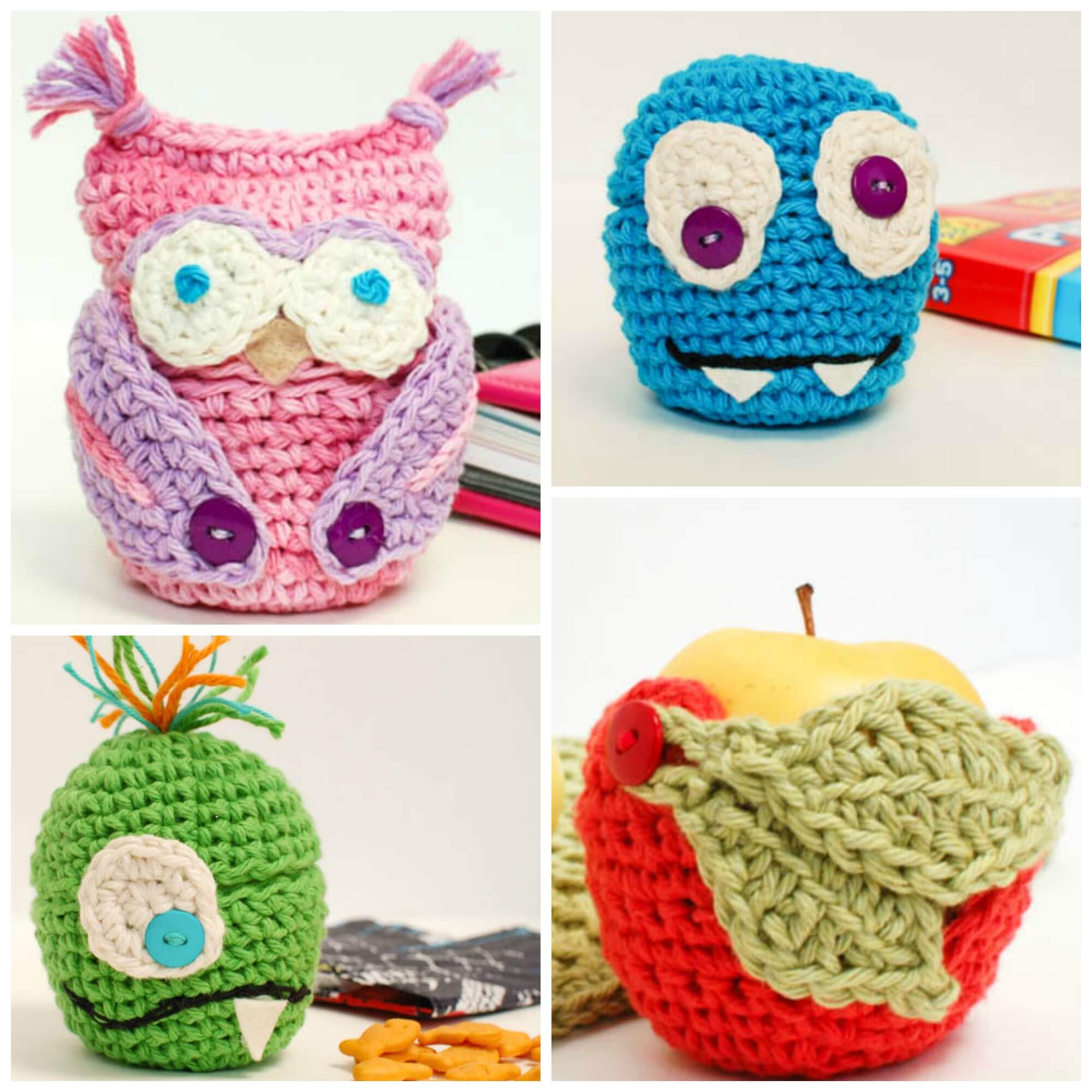 Another Crochet Monster Apple Cozy - Petals to Picots