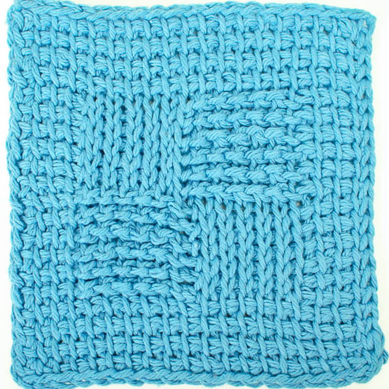 Honeycomb Hand Towel & Washcloth Tunisian Crochet Pattern - Kickin Crochet