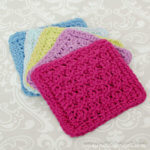 Tunisian Crochet Coaster Pattern - Petals to Picots