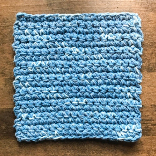 Easy Crochet Hot Pads Worked With Two Strands of Yarn - Petals to Picots